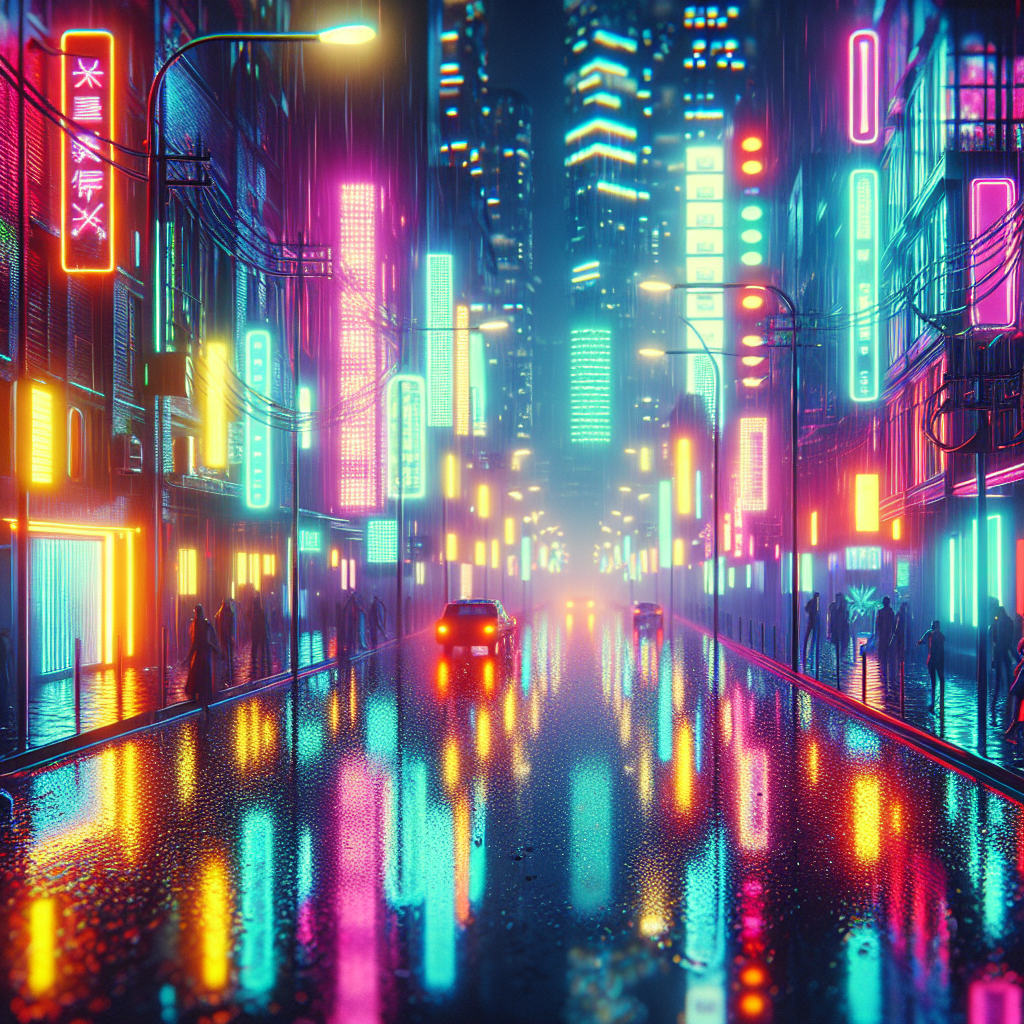 Neon Lights (AI Remix) cover